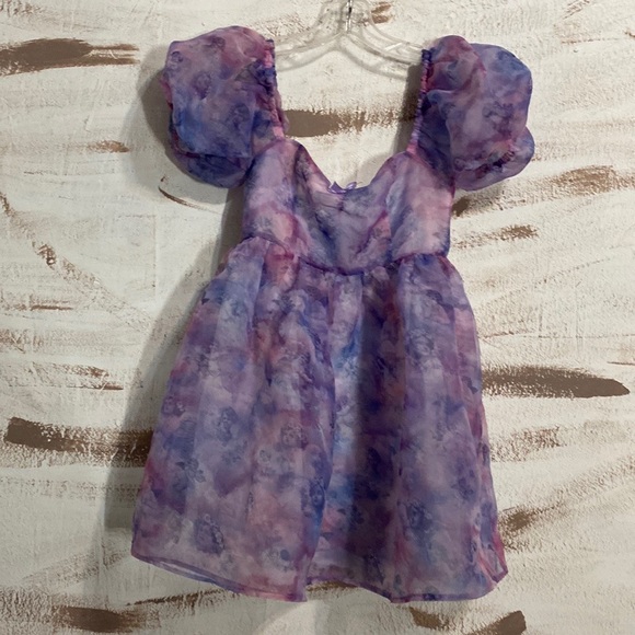 NWOT Dolls Kill Sugar Thrillz On Cloud Nine Baby Doll Dress - Picture 7 of 9